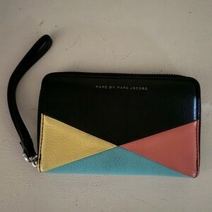 Marc by Marc Jacobs Colorblock Wristlet Wallet - Black, Yellow, Blue, Coral